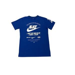 Nike The Nike Tee Blue Graphic Logo T Shirt Size Youth Large (14/16)